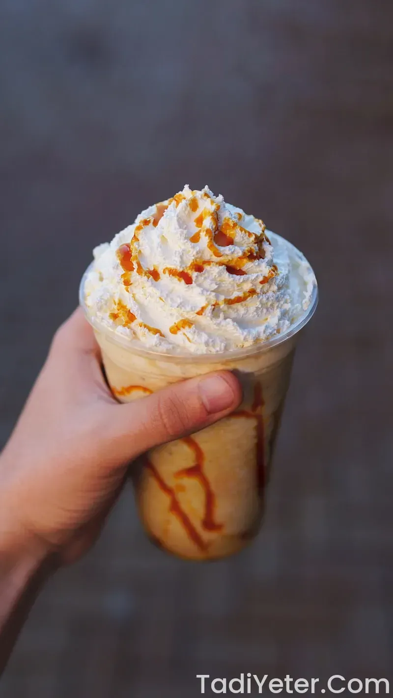 karamelli milkshake tarifi